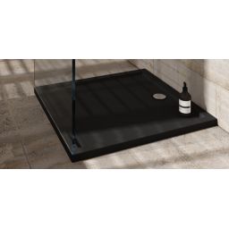 Schedpol Caspar New Black Matt brodzik kwadratowy z syfonem 90x90 cm czarny 3.2831/C/MG