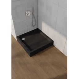 Schedpol Medium Black Matt brodzik kwadratowy 90x90 cm czarny 3.4731/C/MG