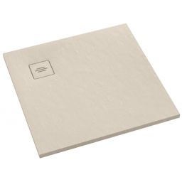 Schedline Protos Cashmere Stone brodzik kwadratowy 90x90 cm beżowy 3SP.P1K-9090/PK/ST-M1/PK/ST