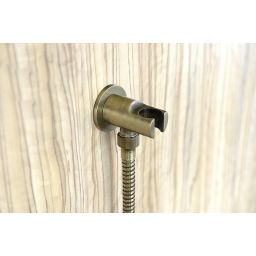 Sapho przyłącze kątowe z uchwytem ścienne brązowe 981M6