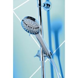 Sapho Kimura zestaw wannowo-prysznicowy ścienny termostatyczny z deszczownicą chrom KU500