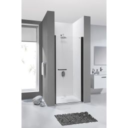Sanplast Prestige III DJ/PRIII drzwi prysznicowe 90 cm czarny mat/szkło przezroczyste 600-073-0750-59-401