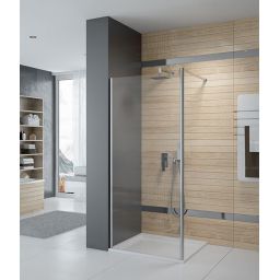 Sanplast Prestige III P/PRIII ścianka prysznicowa walk-in 90 cm srebrny błyszczący/szkło przezroczyste 600-073-1430-38-401