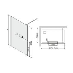 Sanplast Altus Walk-in ścianka prysznicowa 120 cm PIII/ALTIIa-120 chrom/szkło przezroczyste 600-121-2961-42-401