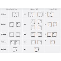 Sanplast Basic SS0/BASIC ścianka prysznicowa 70 cm dodatkowa srebrny błyszczący/szkło przezroczyste 600-450-1290-38-400