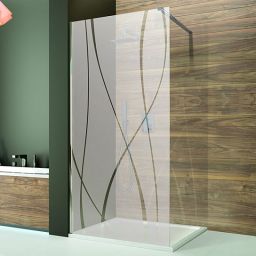 Sanplast TX drzwi prysznicowe 70 cm DD/TX5b-70 wnękowe srebrny błyszczący/sitodruk W15 600-271-1900-38-231