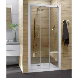 Sanplast Basic DTr/BASIC drzwi prysznicowe 120 cm biały/szkło przezroczyste 600-450-0960-01-400