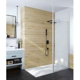 Sanplast Basic Walk-In P/BASIC ścianka prysznicowa 140 cm biały/szkło przezroczyste 600-450-2180-01-400