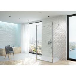 Sanplast Altus PII/ALTIIa Walk-In ścianka prysznicowa 140 cm chrom błyszczący/szkło przezroczyste 600-121-2781-42-401