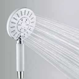 Tiger Splash Akcent Rainfall zestaw prysznicowy ścienny chrom/biały 1715040146