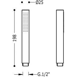 Tres Tub słuchawka prysznicowa chrom 034.116.01