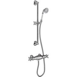 Tres Monoclasic zestaw prysznicowy z baterią termostatyczną chrom 242.164.02