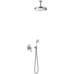 Tres Monoclasic zestaw prysznicowy podtynkowy z deszczownicą chrom 242.180.04