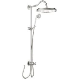 Tres Monoclasic zestaw prysznicowy ścienny stal 242.476.01.AC