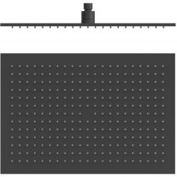 Tres Selection deszczownica 45x31,5 cm prostokątna czerń matowa 29963203NM