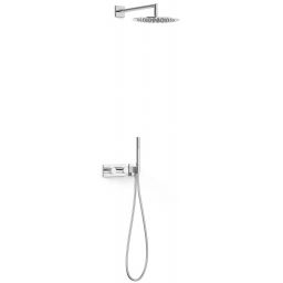 Tres B-System zestaw prysznicowy podtynkowy termostatyczny z deszczownicą chrom 30735204