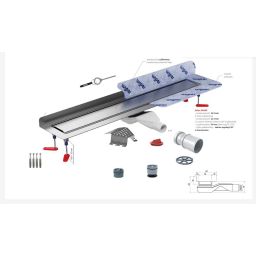 Wiper New Invisible odpływ liniowy 70 cm stal 500.0804.00.070