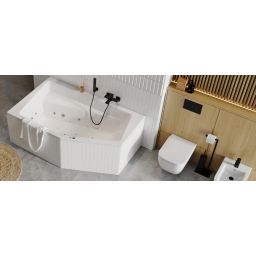 Excellent Ringo przycisk spłukujący do WC czarny mat INEX.RI230.150.BL