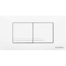 Schwab Gaios Duo przycisk spłukujący do WC tworzywo chrom błyszczący 4060418751