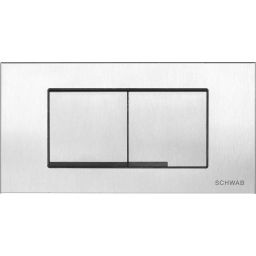 Schwab Gaios Duo przycisk spłukujący do WC stal nierdzewna 4060419001