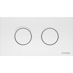 Schwab Thira Duo przycisk spłukujący do WC pneumatyczny tworzywo biały 4060419301