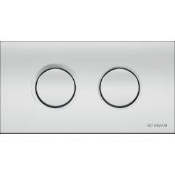 Schwab Thira Duo przycisk spłukujący do WC pneumatyczny chrom błyszczący 4060419351