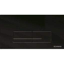 Schwab Gaios Duo przycisk spłukujący do WC szkło czarny 4060421238