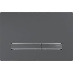 Geberit Sigma50 przycisk spłukujący przedni czarny chrom szczotkowany 115.671.QD.2