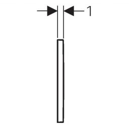 Geberit Omega20 przycisk spłukujący do WC chrom błyszczący-biały 115.080.KJ.1