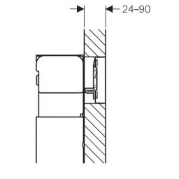 Geberit Omega60 przycisk spłukujący do WC czarny 115.081.SJ.1