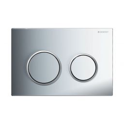 Geberit Omega20 przycisk spłukujący do WC chrom błyszczący-chrom mat 115.085.KH.1
