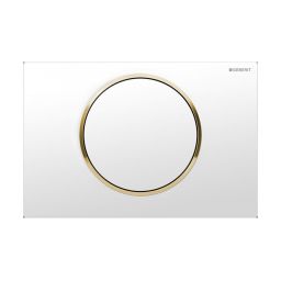 Geberit Sigma przycisk spłukujący do WC biały-złoty 115.758.KK.5