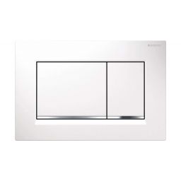 Geberit Sigma20 przycisk spłukujący do WC chrom błyszczący-biały 115.883.KJ.1