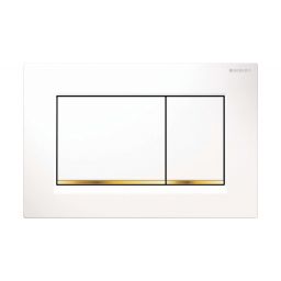 Geberit Sigma20 przycisk spłukujący do WC biały-złoty 115.883.KK.1