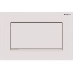 Geberit Sigma10 1M przycisk spłukujący do WC chrom błyszczący-biały 115.893.JT.1