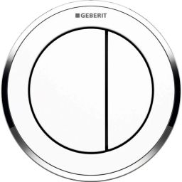 Geberit Typ 10 przycisk spłukujący do WC chrom błyszczący-biały 116.056.KJ.1