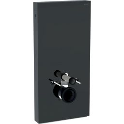 Geberit Monolith moduł sanitarny do WC wiszącego szkło lava/aluminium czarny chrom 131.021.JK.5