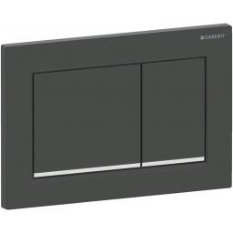 Geberit Omega20 przycisk spłukujący do WC czarny mat/chrom błyszczący 115.080.14.1