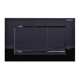 Outlet - Geberit Sigma20 przycisk spłukujący do WC chrom błyszczący-czarny 115.883.KM.1