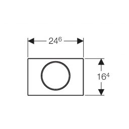Geberit Sigma przycisk spłukujący do WC biały-złoty 115.758.KK.5
