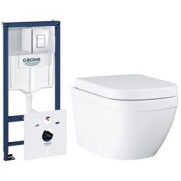 Grohe Euro Ceramic zestaw podtynkowy stelaż 5w1 z miską WC i deską wolnoopadającą (38827000, 39554000)