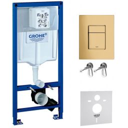 Zestaw Grohe Rapid SL z przyciskiem Skate Cosmopolitan cool sunrise (38539001, 38732GL0)