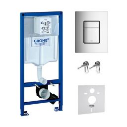 Zestaw Grohe Rapid SL z przyciskiem Skate Cosmopolitan tytan (38539001, 38732BR0)