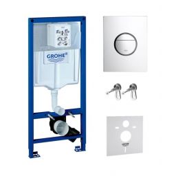 Zestaw Grohe Rapid SL z przyciskiem Nova Cosmopolitan chrom błyszczący (38539001, 38765000)