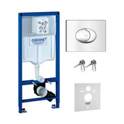 Zestaw Grohe Rapid SL z przyciskiem Skate Air chrom błyszczący (38539001, 38506000)