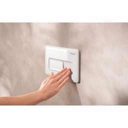 Hansgrohe iFrame Original Q przycisk spłukujący do WC biały 66001450