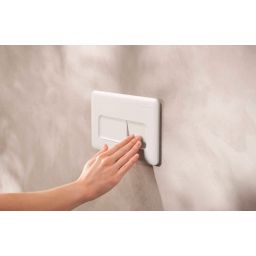 Hansgrohe iFrame Original Q przycisk spłukujący do WC biały 66001700