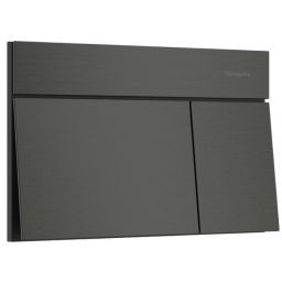 Hansgrohe Element E przycisk spłukujący do WC czarny chrom szczotkowany 66003340