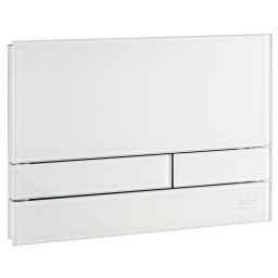 Kronenbach Plantec 2.0 Cube 60 przycisk spłukujący do WC szkło białe KB1126011904