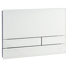 Kronenbach Plantec 2.0 Cube 60 przycisk spłukujący do WC szkło białe/chrom połysk KB1126021904